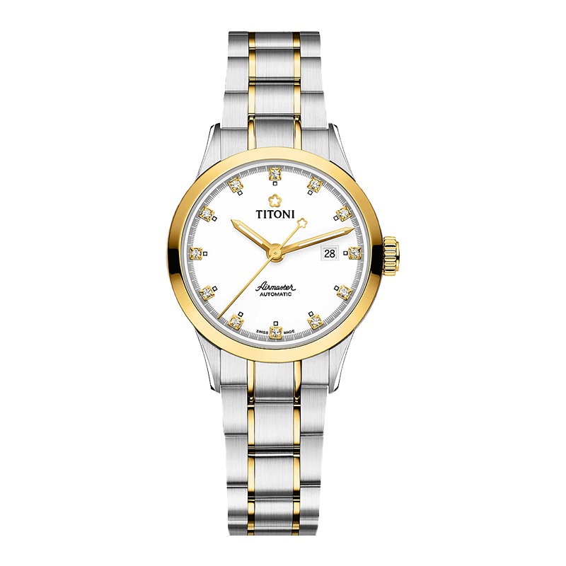 TITONI梅花空霸系列女士机械表23733SY-556