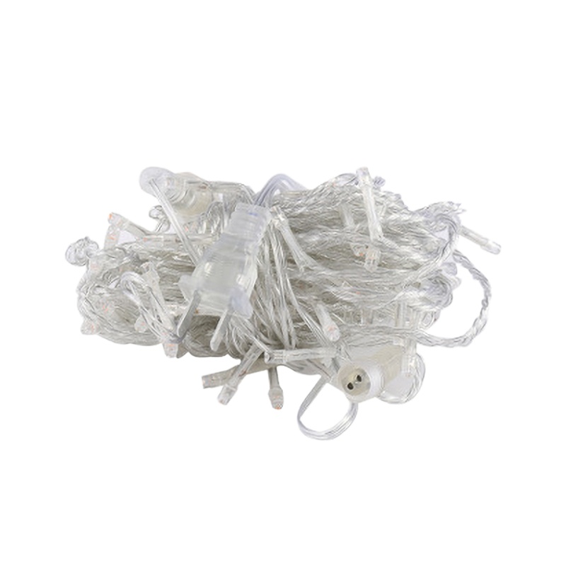 led冰条灯彩灯户外串灯满天星星灯 6米长下垂0.5米 190灯 暖色