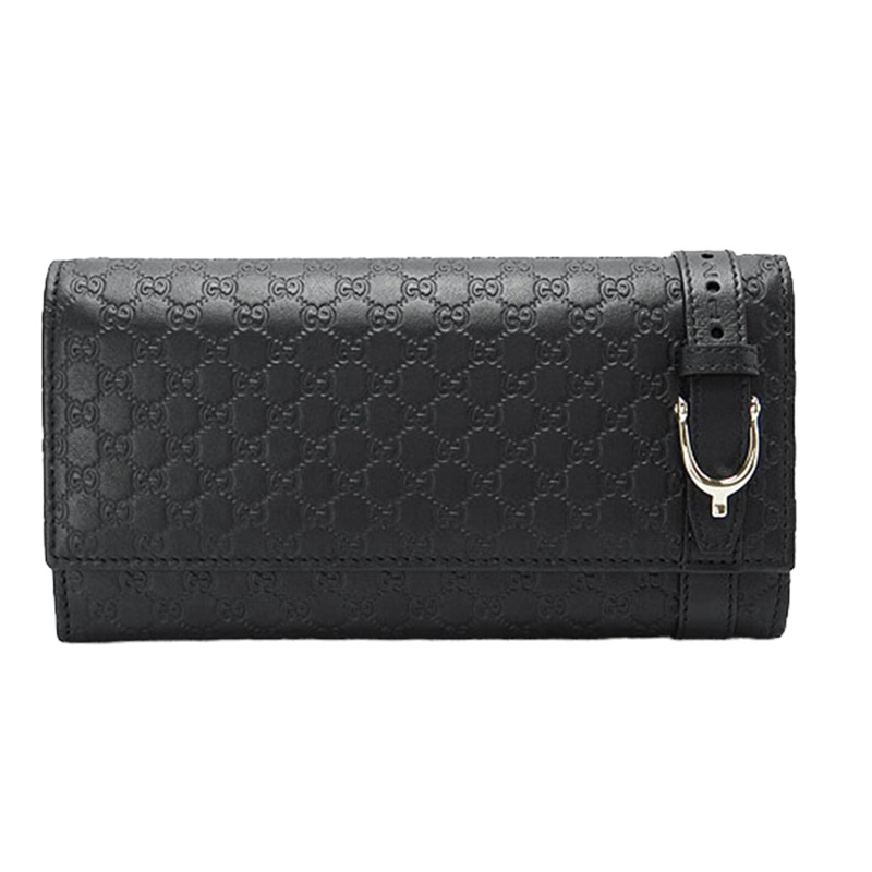 [优享]GUCCI 古驰 黑色牛皮女士钱包 309760-BMJ1G-1000