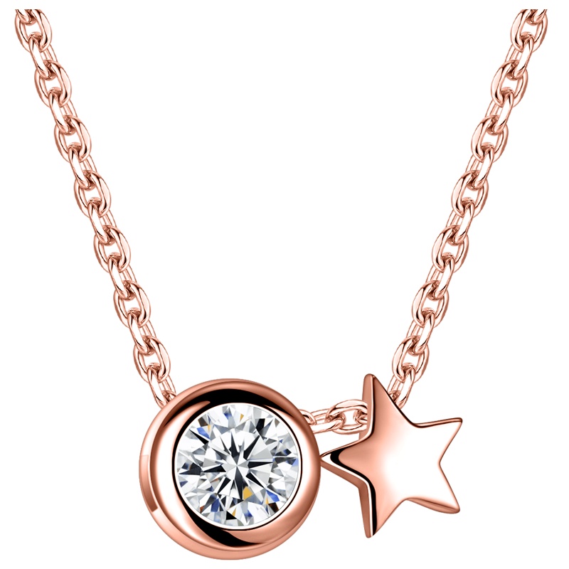 佰色传情(BRIR)S925银时尚项链星烁BYX168-R