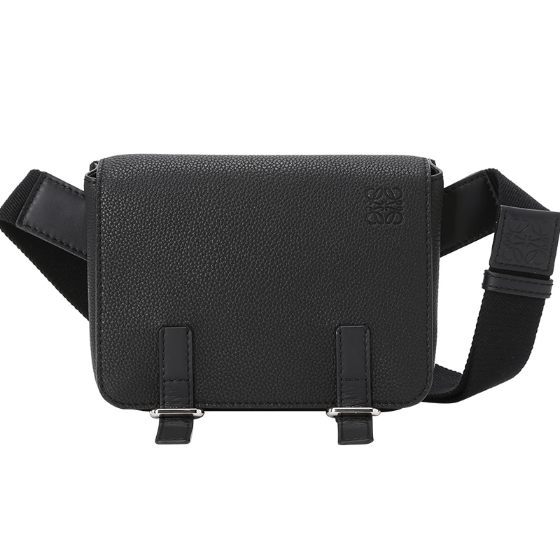 罗意威LOEWE Military 压纹LOGO标邮差包 317.12AB23 女士斜挎包单肩包