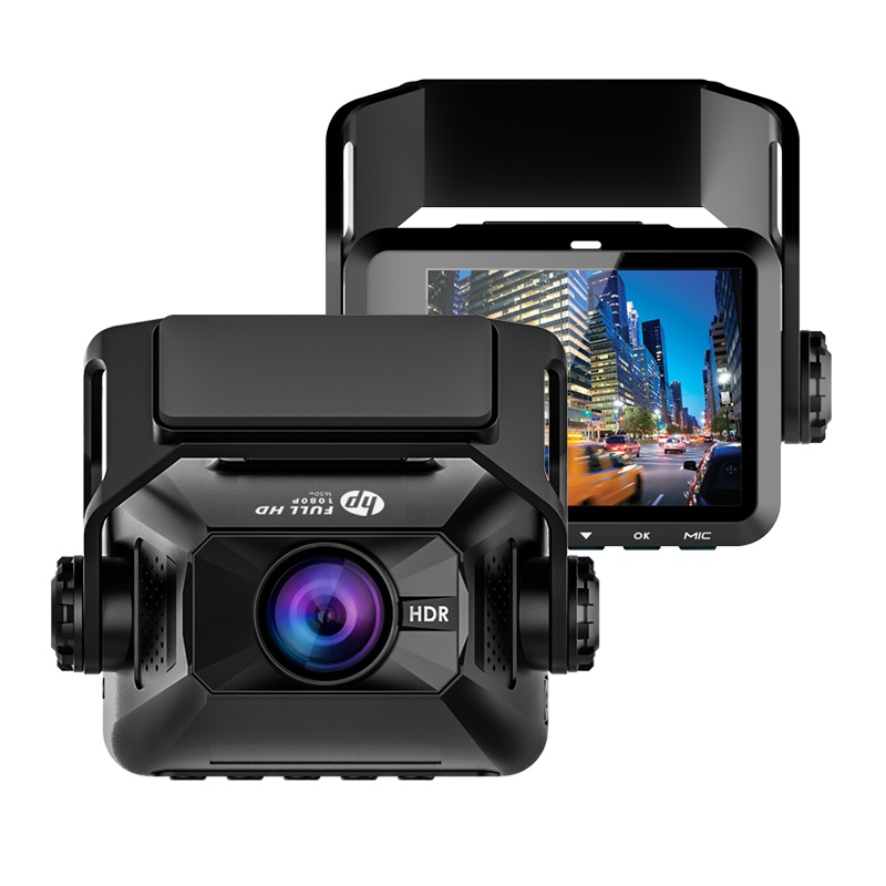 惠普行车记录仪新款汽车双镜头高清夜视缩时录影24h停车监控手机WIFI互联GPS电子狗轨迹查询ADAS安全驾驶F660X