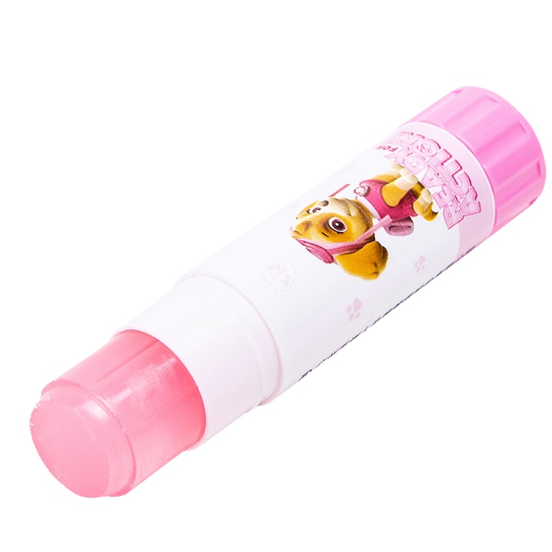 得力(deli)汪汪队24支装15g果冻色高粘性固体胶棒胶水 66201