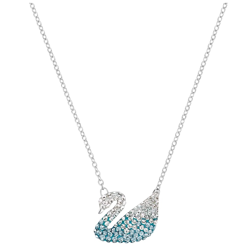 [专柜联保]施华洛世奇 蓝天鹅项链女 Iconic Swan 天鹅饰品锁骨链 送女友礼物5465400 5512095