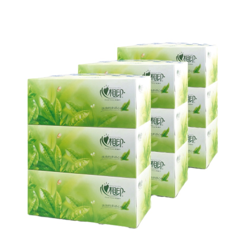 清风 SQ 茶语系列抽纸 2层200抽面巾纸 36盒/箱