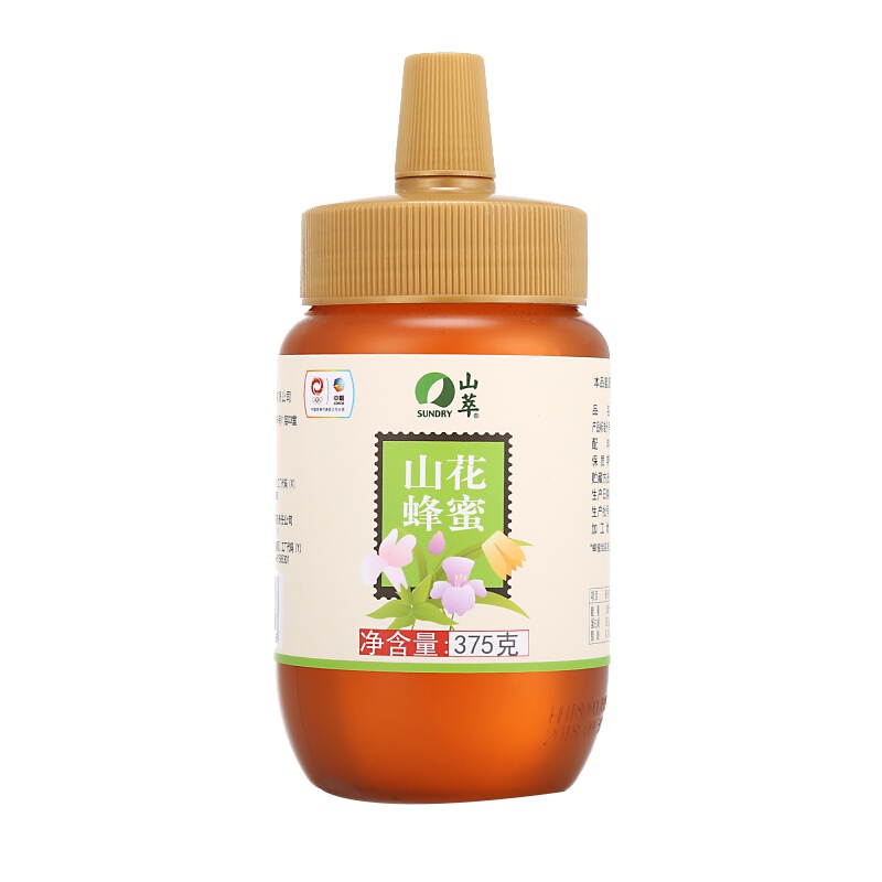 山萃 中粮 冲饮谷物 山花蜂蜜 375g*2瓶