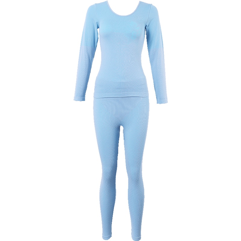 都市丽人贴身显瘦修身中厚女款保暖衣套装2W6324