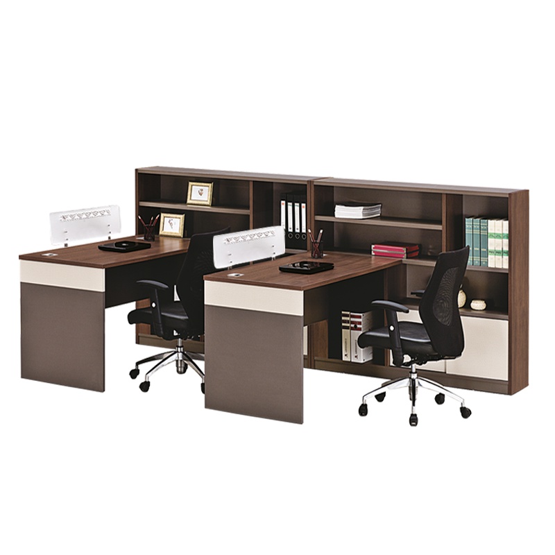 [藏书阁]办公室职员工位桌办公桌办公家具2人位1.7米办工桌