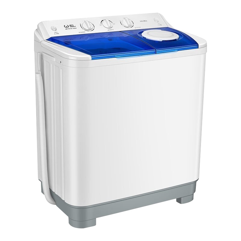 威力(WEILI)10公斤半自动双缸洗衣机 双桶洗衣机 强劲洗涤 动力十足 大容量洗脱分离 XPB100-1082S