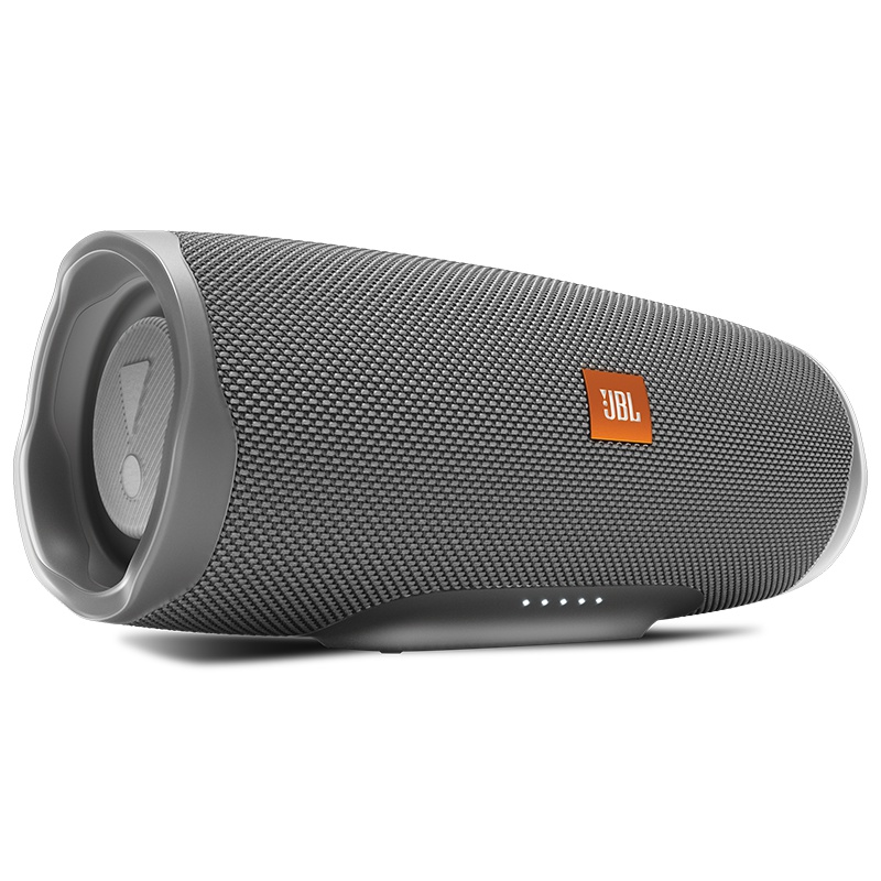 JBL CHARGE4 音乐冲击波四代 便携式蓝牙音箱+低音炮 户外迷你音箱 防水设计 增强版赛道扬声器 灰色