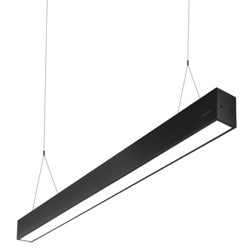 飞利浦办公室吊灯LED长条灯现代简约店铺商用工业长方形吊线条灯