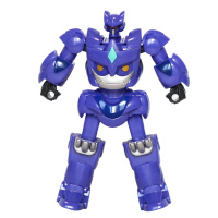 正版星原小宝2之神勇v5队全套可变形合体玩具机器人男孩机甲战队 5寸疾风鹰819126 正版星原小宝2