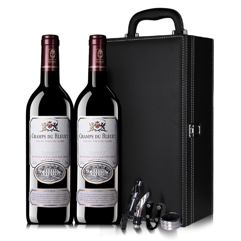 法国原瓶进口香杜乐红酒送礼2瓶装干红葡萄酒礼盒装750ML*2【送礼佳品】