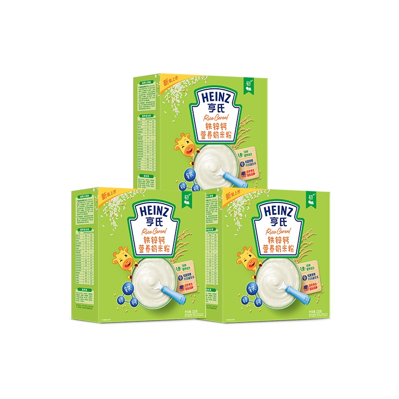 亨氏(Heinz)铁锌钙营养奶米粉325g*3