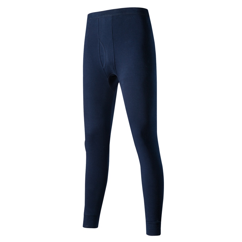 恒源祥男士秋裤纯棉单件薄款舒适棉毛裤打底衬裤修身单裤保暖裤