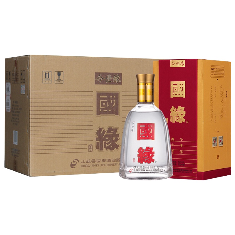 今世缘白酒 国缘精品单开 42度 500ml*6 整箱