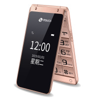 天语(K-Touch)V9C电信2G翻盖手机老人手机超长待机老年人商务智能备用机 玫瑰金