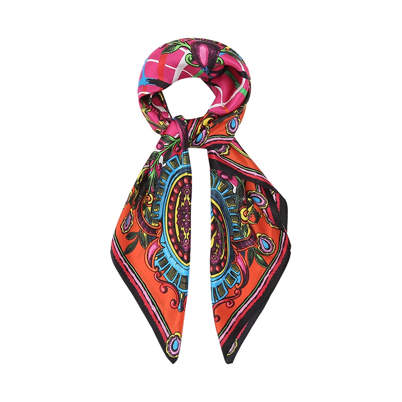 范思哲 VERSACE JEANS COUTURE 女士 桑蚕丝方巾丝巾围巾71HA7H02 ZG008