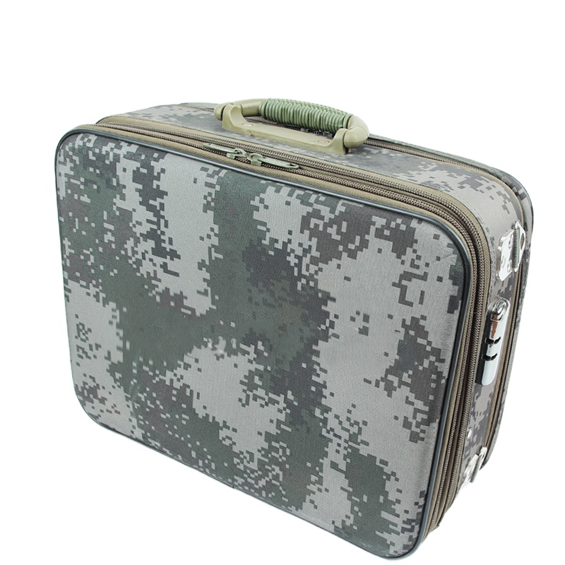兵行者 BXZ-ZYX数码迷彩标图箱 野戰器材仪器箱 多功能指挥作业箱 46*36*18cm迷彩指挥箱