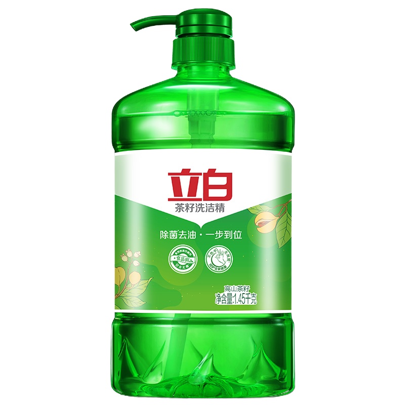 [除菌率99%]立白洗洁精 茶籽健康除菌轻松去油洗洁精1.45kg 大桶瓶装