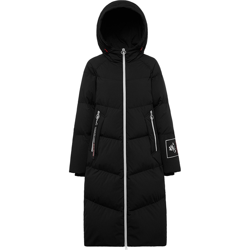 波司登2018女士长过膝羽绒服潮