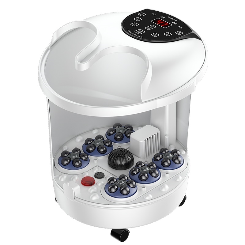 妙绝伦足浴盆泡脚桶加热家用小型按摩恒温足疗洗脚盆