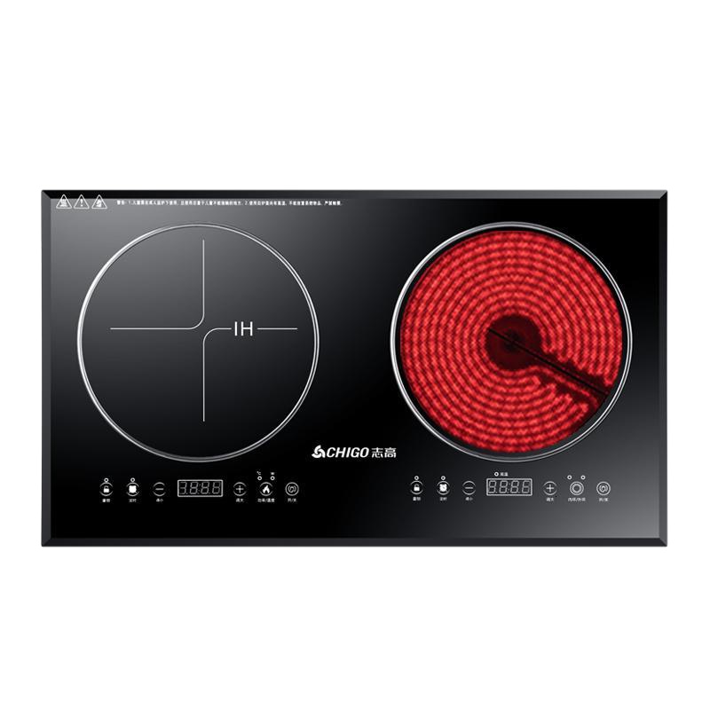 志高(CHIGO)嵌入式电磁炉电陶炉双灶组合家用双头双眼灶台一电一陶