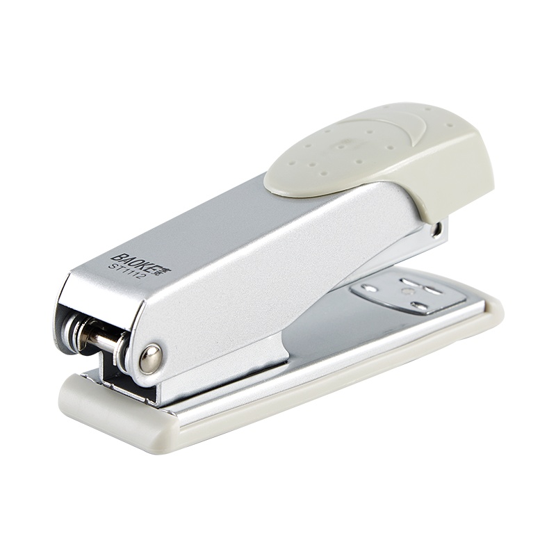 宝克(baoke)ST1112 品质耐用订书机 可订透25张80G复印纸张 办公桌面文具订书器办公用品 颜色随机