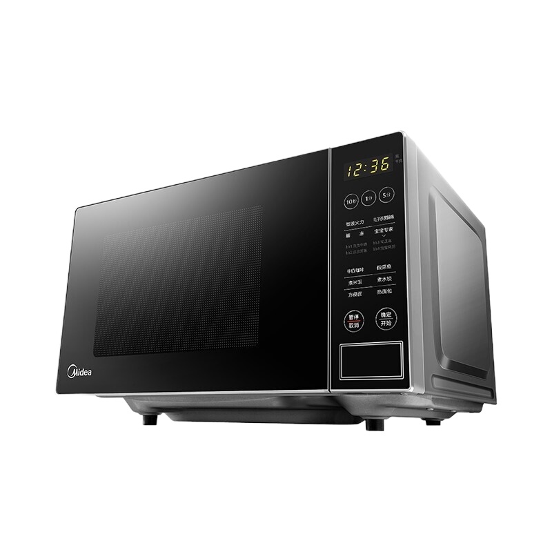 美的Midea 快捷微波炉 微电脑操控 智能蒸煮菜单 20升平板加热PM2003