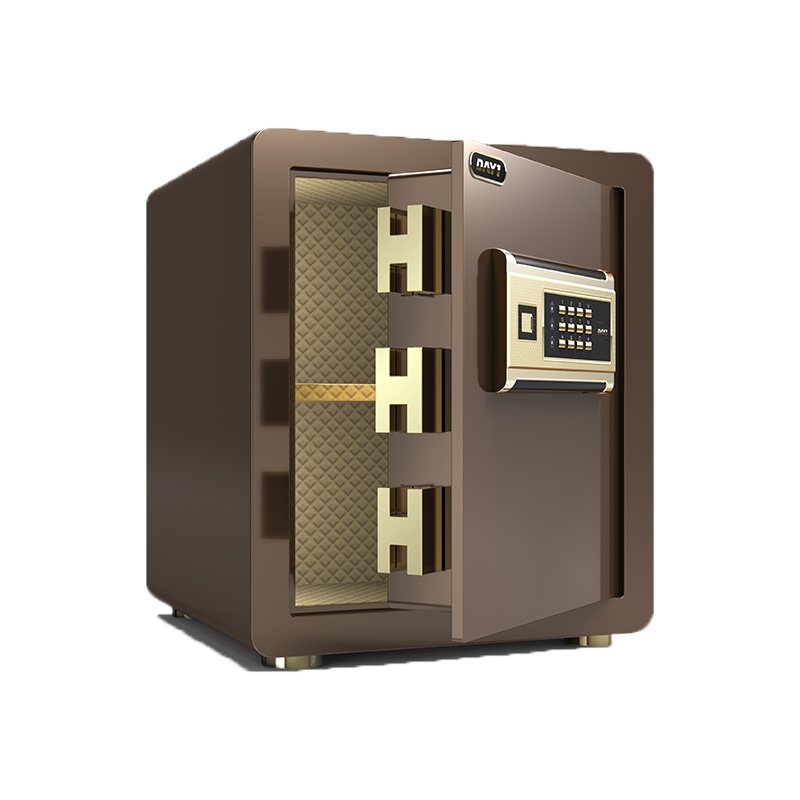 【大一】保险箱 40CM WIFI款办公保险柜防盗床头 迷你保管箱 新款防撬保管箱入衣柜 咖啡金