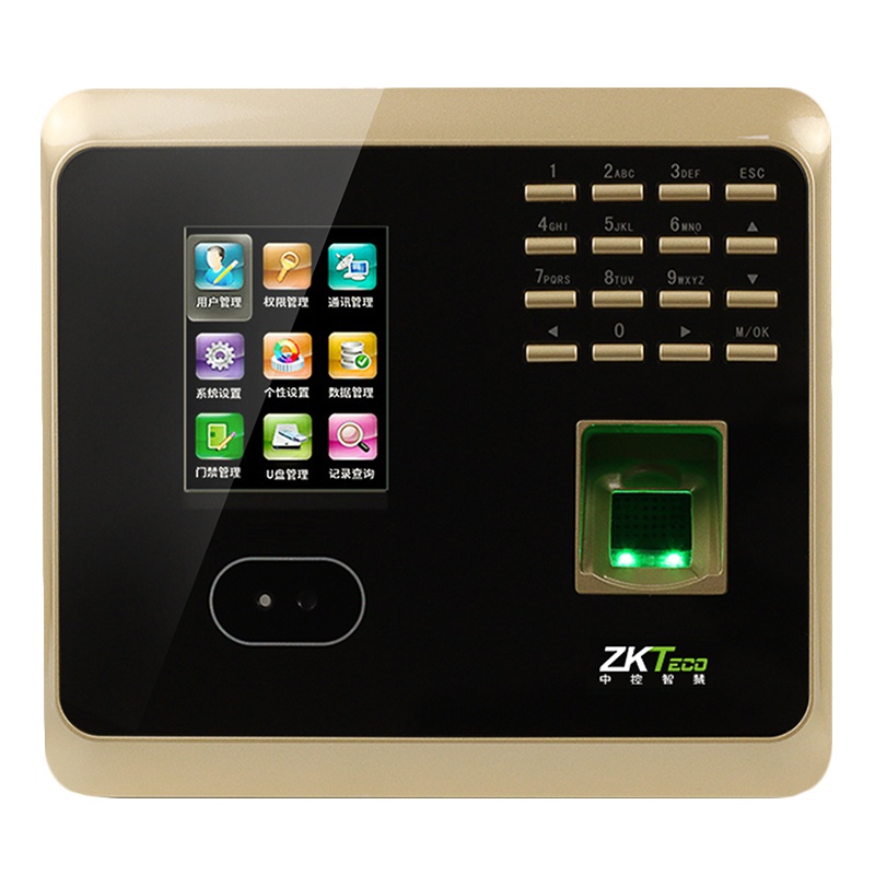 中控智慧(zkteco)UF100人脸识别考勤机 面部识别 指纹 打卡机 网络U盘功能 单位:件