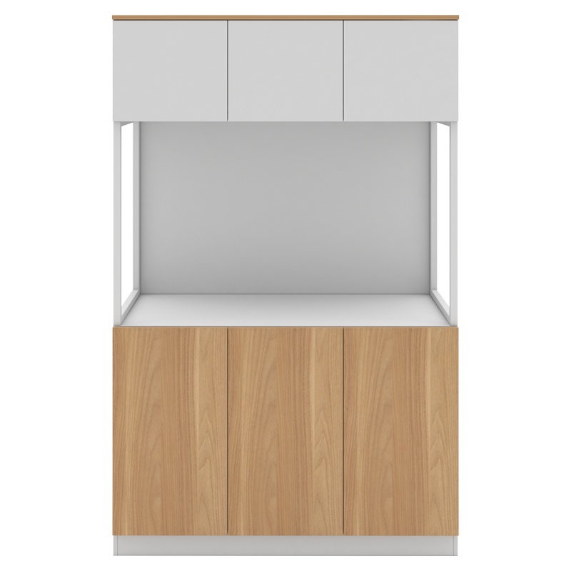 中泰X苏宁极物 风暴系列 办公家具文件柜办公柜矮柜木质资料柜收纳柜茶水柜带锁办公室柜打印机柜