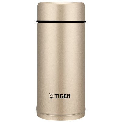 虎牌(tiger)保温杯MMP-A20C香槟金 NH304不锈钢真空杯 商务办公水杯 200毫升