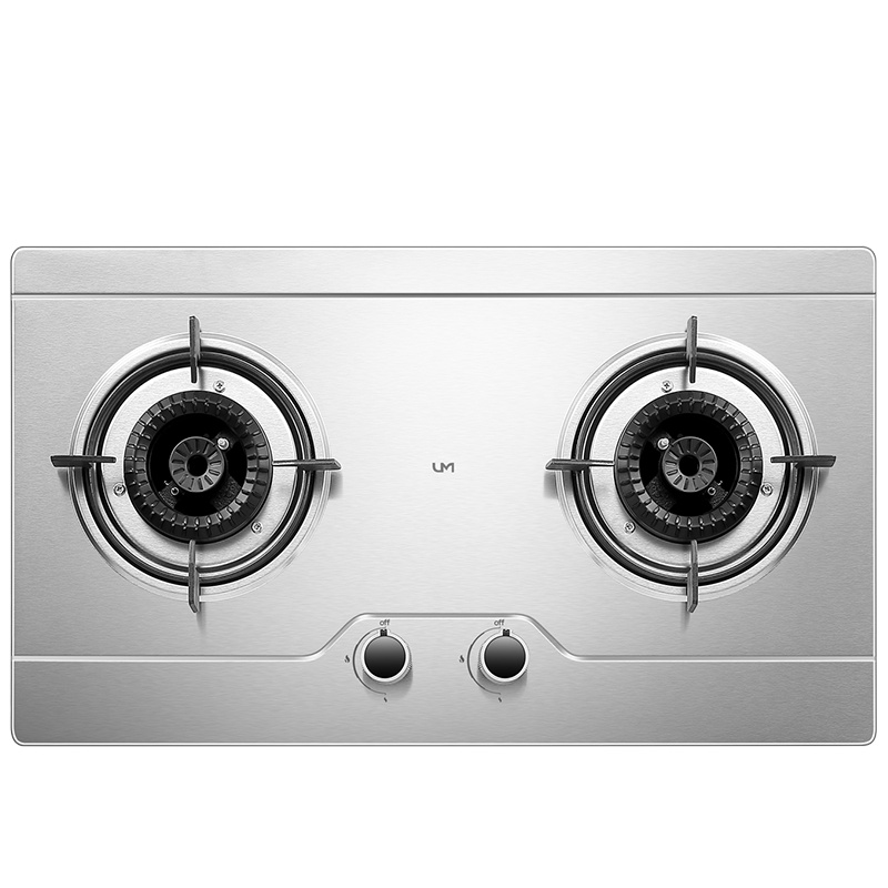 优盟(UM)ZJ001Z燃气灶液化气灶具煤气灶双灶嵌入式台嵌两用4.2KW大火力煤气炉灶台不锈钢(液化气)