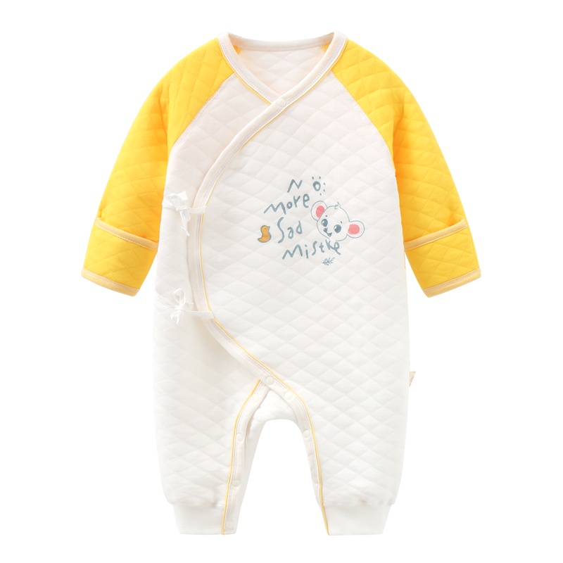 班杰威尔鼠年宝宝连体衣新生儿纯棉婴儿衣服春秋内衣套装男女宝宝哈衣爬服