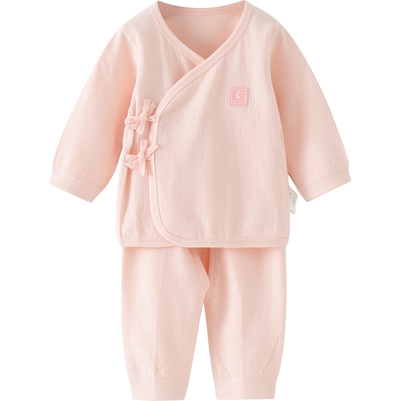 童泰(TONGTAI)2020年新款新生儿0-3月婴儿男女宝宝四季纯棉家居内衣和服开裆套装