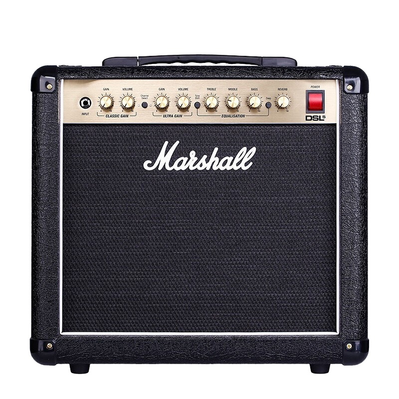 马歇尔(Marshall)吉他音箱 DSL5CR电吉他音箱 全电子管马勺电吉它音响 带混响 60W