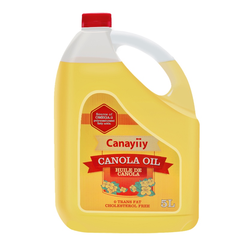 Canayiiy 加拿大原装进口 芥花籽油5L 低温压榨 高烟点 食用油