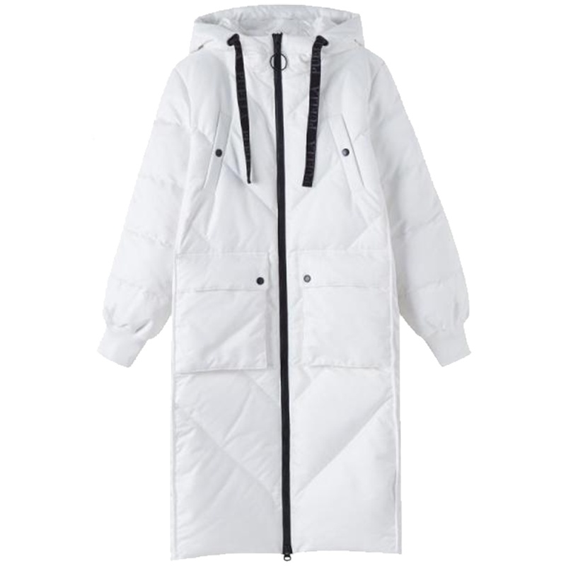 【专柜同款】轻薄过膝羽绒服女士2018秋冬新款韩版加厚连帽中长款时尚外套冬装20013915