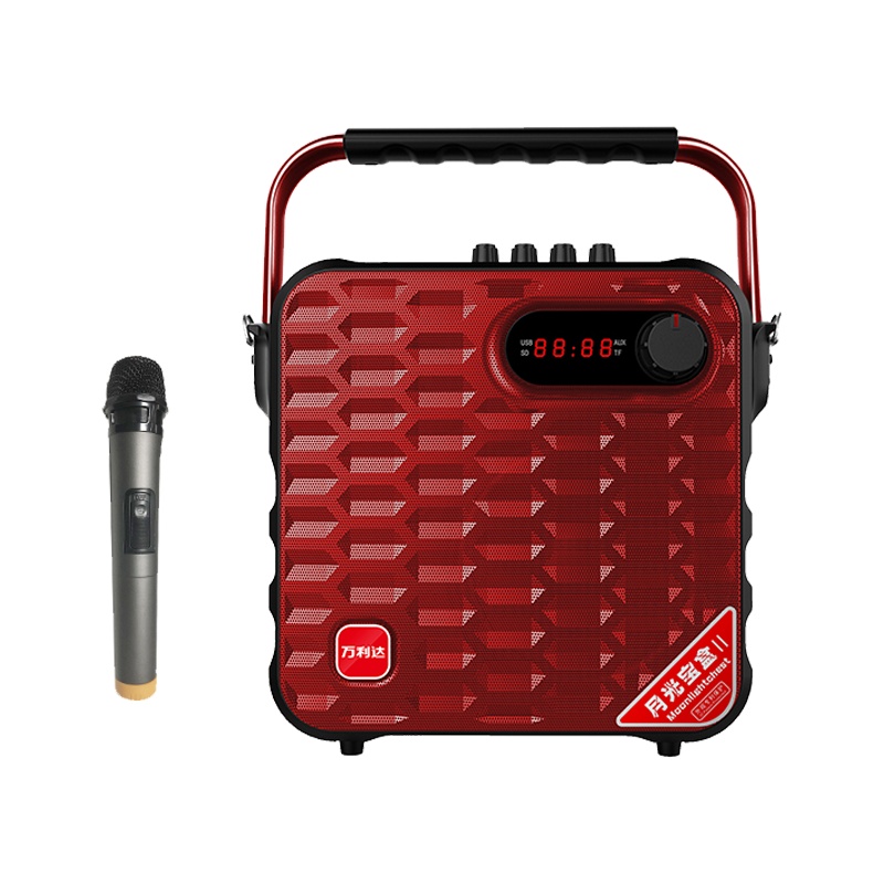 万利达(malata)Y5S 户外音响 便携广场舞音响 5英寸手提无线蓝牙迷你移动音箱 充电带麦克风扩音器红色