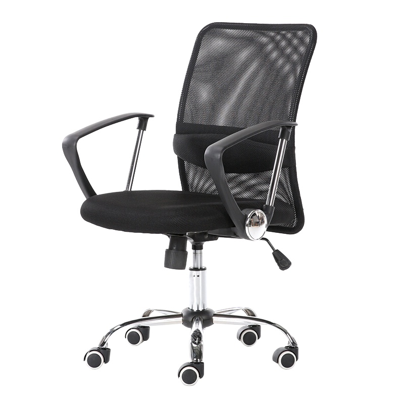 全简电脑椅转椅人体工学椅办公椅家用休闲椅子黑色