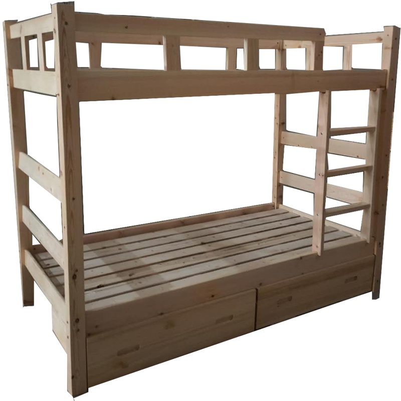 卡里鳄实木上下床原木木床KLE—SMC17双层床木质高低床