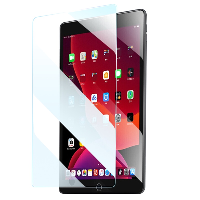 ESCASE ipad10.2钢化膜 2019/20新款第7/8代新款平板电脑 apple平板保护膜 自动吸附淡化指纹防