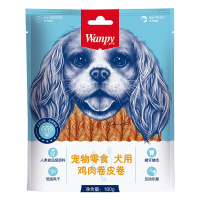 顽皮Wanpy宠物零食犬用鸡肉卷皮卷180g