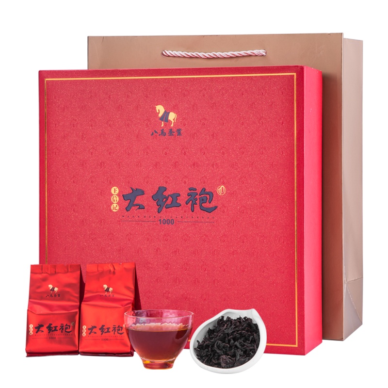 八马茶叶 王信记正宗武夷大红袍岩茶乌龙茶茶叶送礼盒装256克