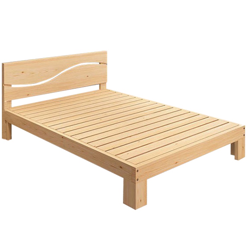 衡爵 单人床 150*200cm 实木床 公寓宿舍家用主卧床1.5米