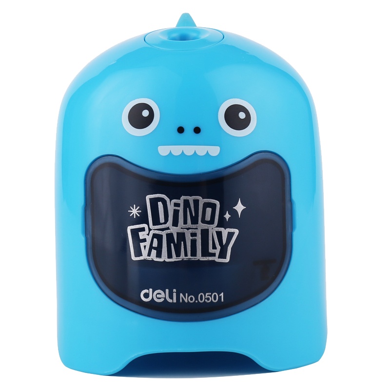 得力(deli)0501 小恐龙造型学生电动卷笔刀 自动削笔机 铅笔削笔器 转笔刀