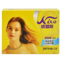 125g纳爱斯香皂盒装(沁爽柠檬)N2(1盒装)(36盒起订)