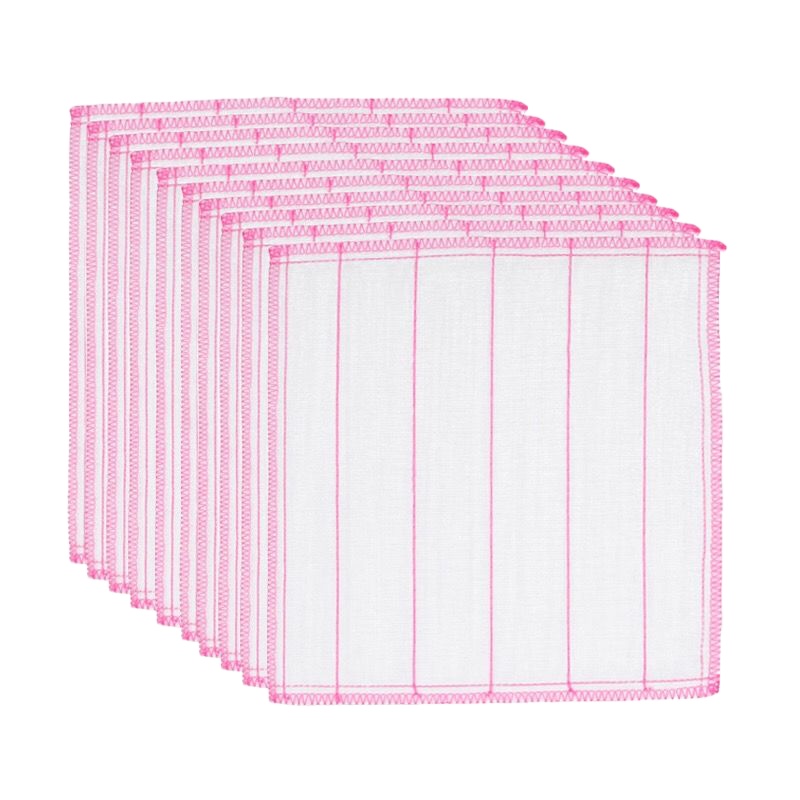 2条 [主妇好帮手百洁布不沾油5层棉纱吸水性强洗碗布