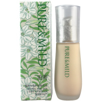 PURE&MILD/泊美粉底液植物匀透护肤粉底液 PO10柔粉色 SPF20PA++官方旗舰店官网遮瑕保湿裸妆防晒隔离
